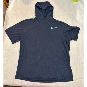 Nike Hooded Shirt Blue M Standard Fit
